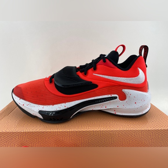 Nike Zoom Freak 3 TB Bright Crimson Men's Basketball Shoes Sneakers DA7845 600 - Picture 5 of 12